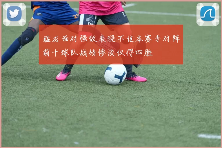 猛龙面对强敌表现不佳本赛季对阵前十球队战绩惨淡仅得四胜